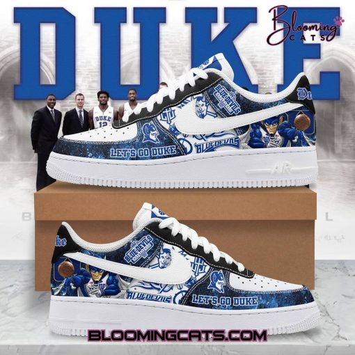 Blue Devils ” Let’s Go Duke” Air Force 1 Sneaker