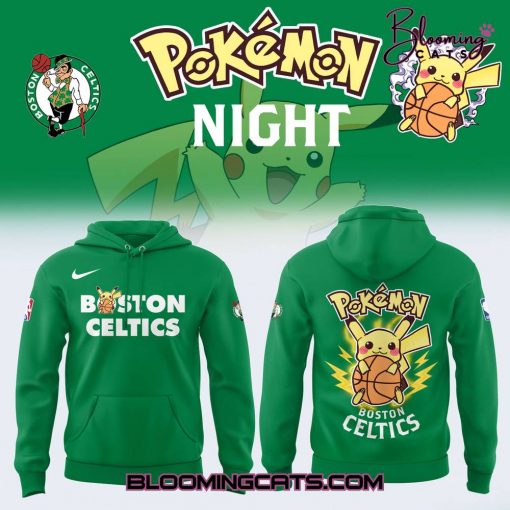 Boston Celtics x Pokemon Night 2025 Limited Edition Hoodie