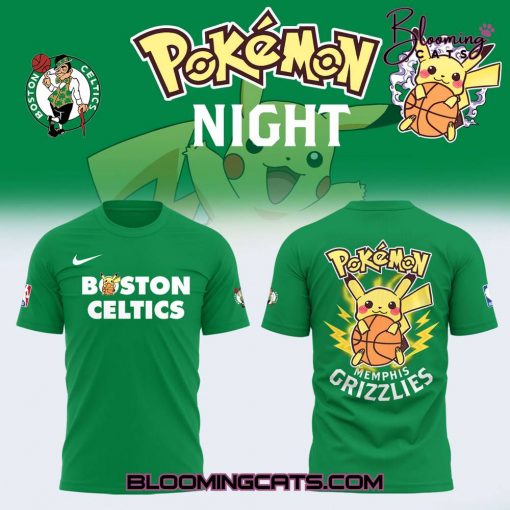 Boston Celtics x Pokemon Night 2025 Limited Edition Shirt