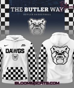 Butler Bulldogs Basketball NCAA 2025 White Hoodie