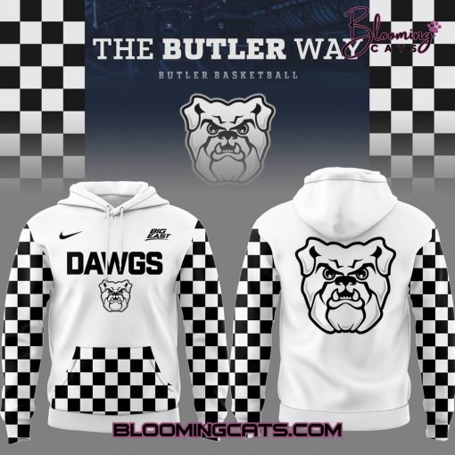 Butler Bulldogs Basketball NCAA 2025 White Hoodie