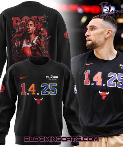 Chicago Bulls Derrick Rose Night Limied Edition Black Sweatshirt