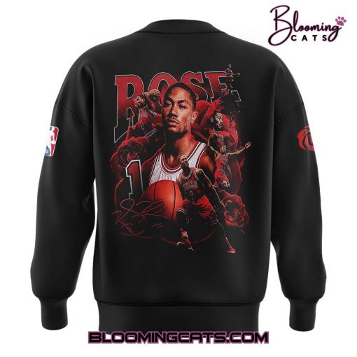 Chicago Bulls Derrick Rose Night Limied Edition Black Sweatshirt