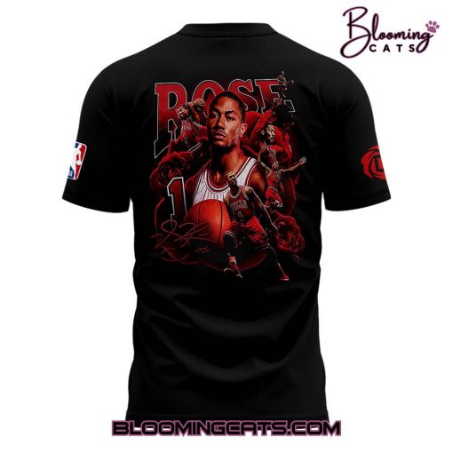 Chicago Bulls Derrick Rose Night Limied Edition Black T-shirt