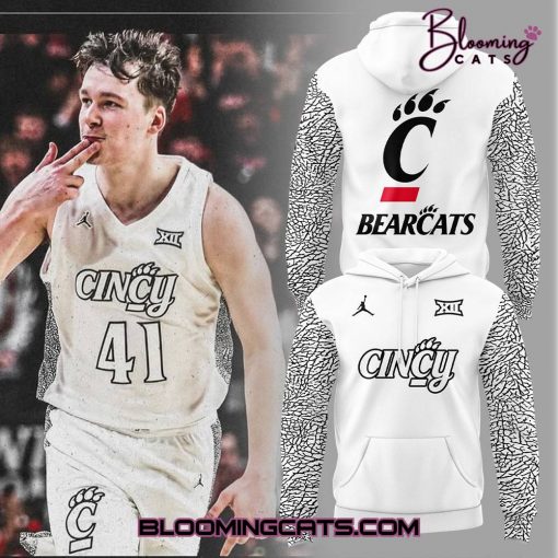 Cincinnati Bearcats “Black Cat” Limited Edition White Hoodie