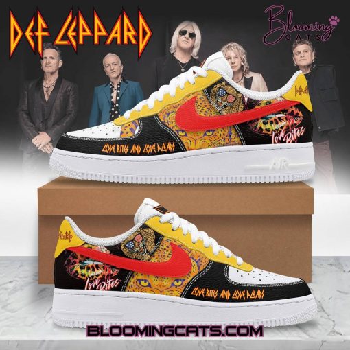 Def Leppard “Love Bites and Love Bleeds” Air Force 1 Sneakers