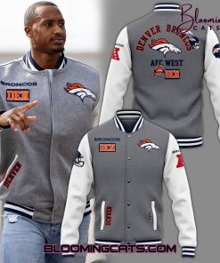 Denver Broncos Limited Edition Grey Baseball Jacket