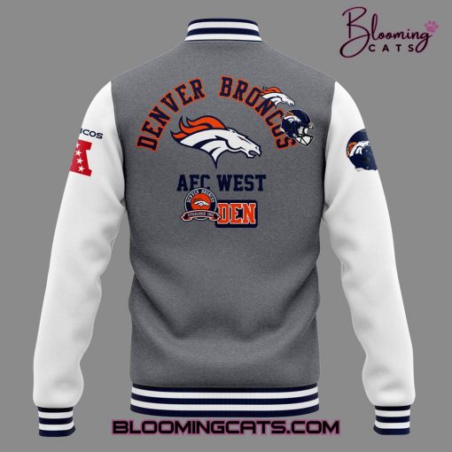 Denver Broncos Limited Edition Grey Baseball Jacket