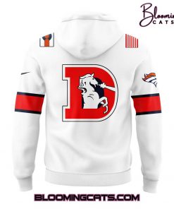 Denver Broncos x Coach Sean Payton Throwback White Hoodie