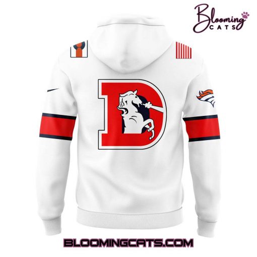 Denver Broncos x Coach Sean Payton Throwback White Hoodie