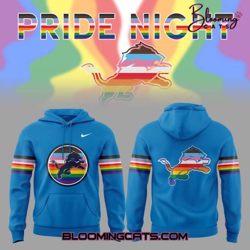 Detroit Lions x PRIDE NIGHT Limited Edition Blue Hoodie