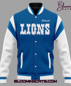 Detroit Lions x Quinn XCII Limited Edition Blue Baseball Jacket