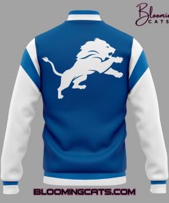 Detroit Lions x Quinn XCII Limited Edition Blue Baseball Jacket