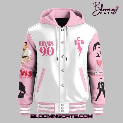 Elvis Presley 90th Anniversary Limited Edition Pink Baseball Jacket