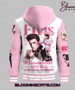 Elvis Presley 90th Anniversary Limited Edition Pink Baseball Jacket