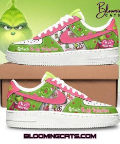 Grinch Valentines Limited Edition Pink  Air Force 1 Sneaker