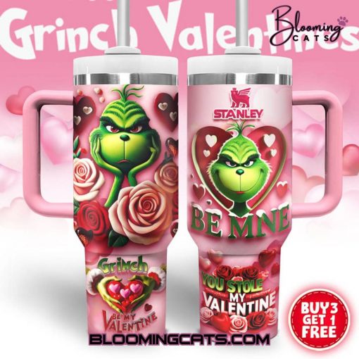 Grinch Valentines Limited Edition Pink Stanley Tumbler