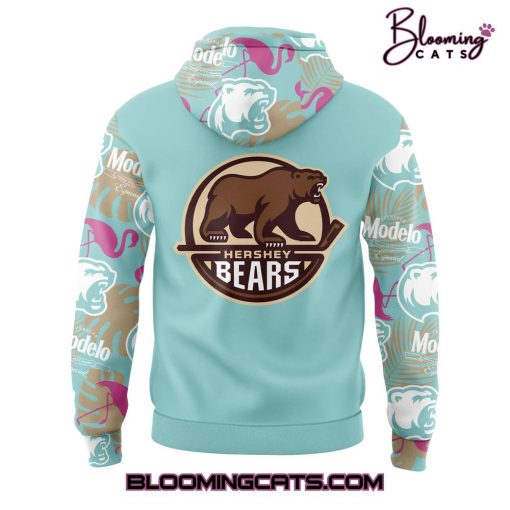 Hershey Bears Corona & Modelo Hawaiian Shirt Night 2025 Combo Hoodie Pants Cap