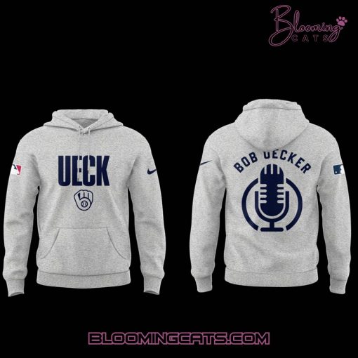 Honoring The Legend, Brewers icon & Baseball Hall of Famer Bob Uecker Grey Hoodie