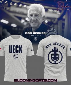 Honoring The Legend, Brewers icon & Baseball Hall of Famer Bob Uecker Grey Shirt