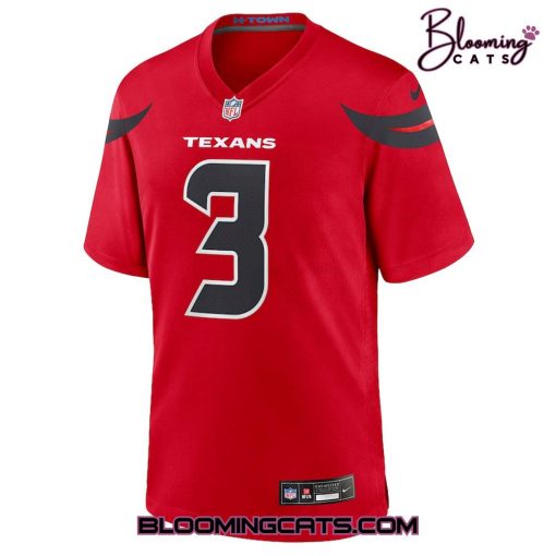 Houston Texans “Tank Dell” 2024 Red Football Jersey