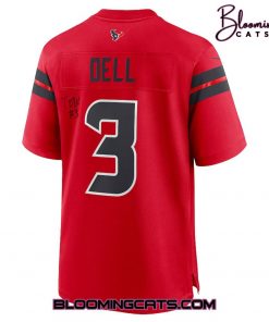 Houston Texans Tank Dell 2024 Red Football Jersey