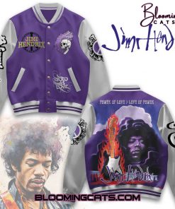 Jimi Hendrix “Power of Love > Love of Power” Baseball Jacket