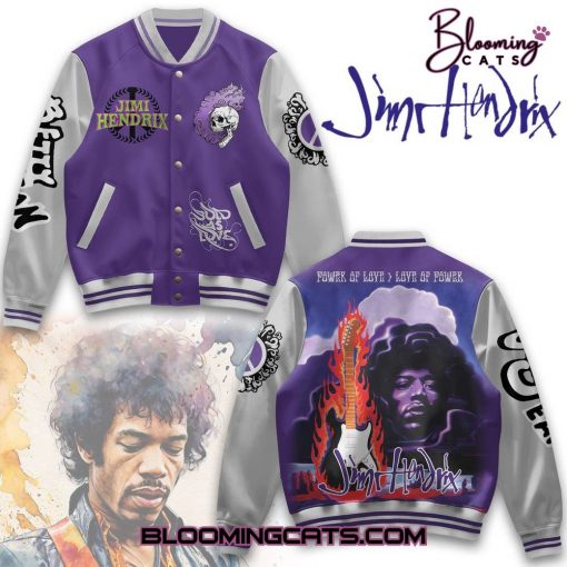 Jimi Hendrix “Power of Love > Love of Power” Baseball Jacket