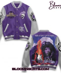 Jimi Hendrix “Power of Love > Love of Power” Baseball Jacket