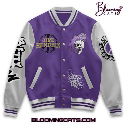 Jimi Hendrix “Power of Love > Love of Power” Baseball Jacket