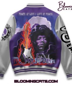 Jimi Hendrix Power of Love Love of Power Baseball Jacket