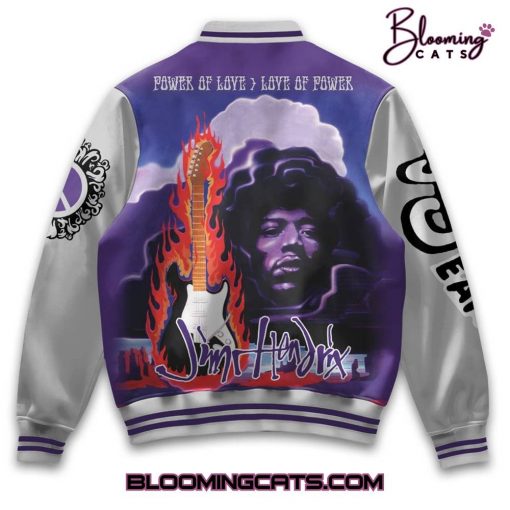 Jimi Hendrix “Power of Love > Love of Power” Baseball Jacket