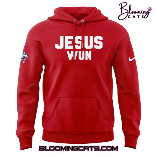 Liberty Flames x JESUS WON Limited Edition Red Hoodie