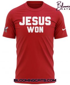 Liberty Flames x JESUS WON Limited Edition Red Shirt