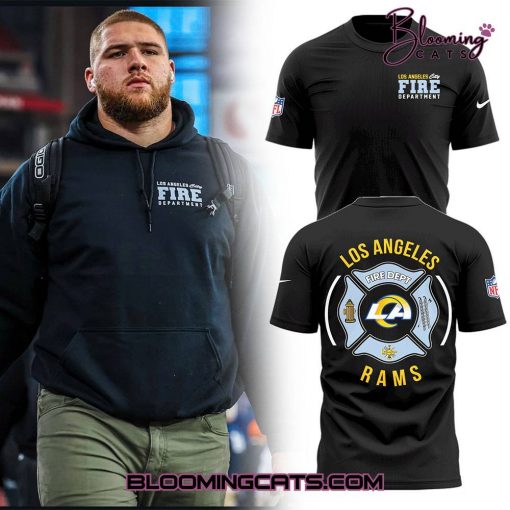 Los Angeles Rams LAFD Limited Edition Black T-shirt