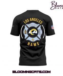 Los Angeles Rams LAFD Limited Edition Black Tshirt