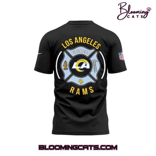 Los Angeles Rams LAFD Limited Edition Black T-shirt