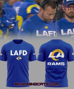 Los Angeles Rams LAFD Limited Edition Blue T-shirt