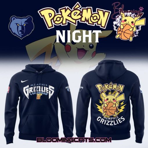 Memphis Grizzlies x Pokemon Night 2025 Limited Edition Hoodie