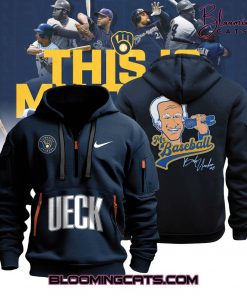 Milwaukee Brewers “Mr. Baseball” Bob Uecker Limited Edition Quarter Zip Hoodie