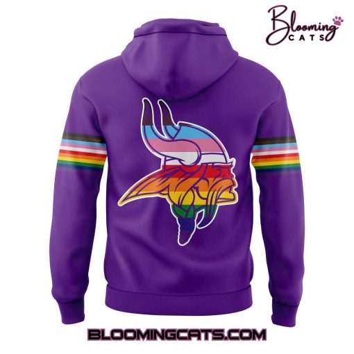 Minnesota Vikings x PRIDE NIGHT Limited Edition Purple Hoodie