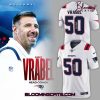 New England Patriots x Mike Vrabel Limited Edition Football Jersey