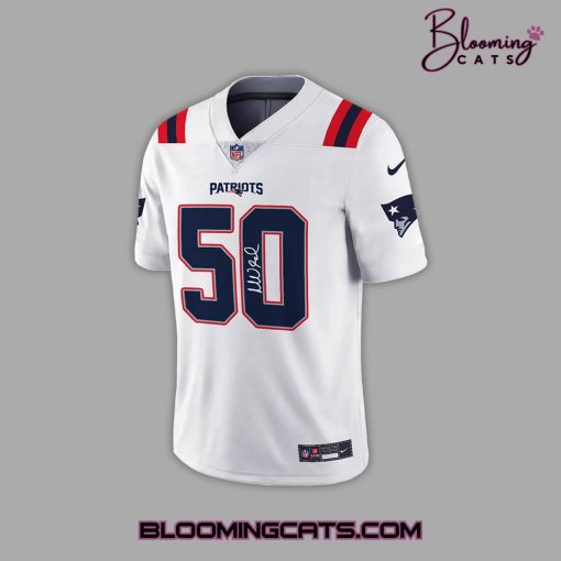 New England Patriots x Mike Vrabel Limited Edition White Football Jersey