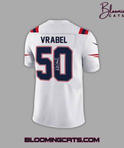 New England Patriots x Mike Vrabel Limited Edition White Football Jersey