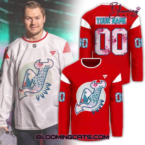 New Jersey Devils Asian and Pacific Islander Red Hockey Jersey