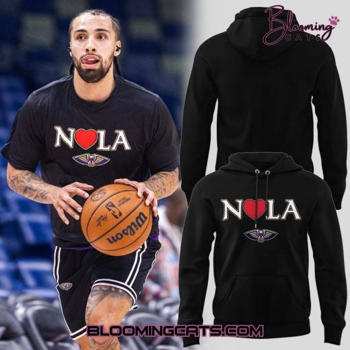 New Orleans Pelicans x Los Angeles Black Hoodie