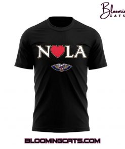 New Orleans Pelicans x Los Angeles Black T-shirt