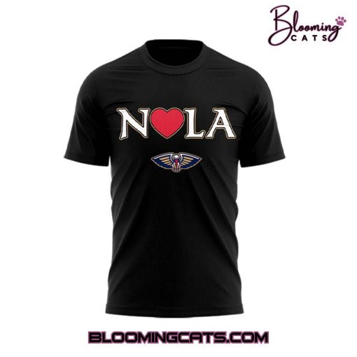 New Orleans Pelicans x Los Angeles Black T-shirt