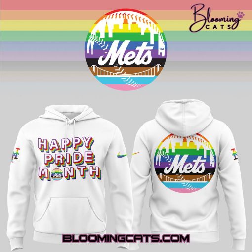 New York Mets Happy Pride Month Limited Edition White Hoodie