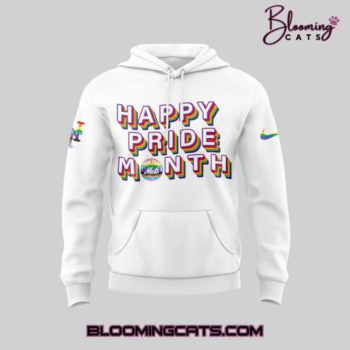 New York Mets Happy Pride Month Limited Edition White Hoodie